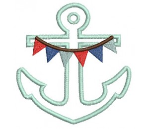 Stickmuster - Hello Sailor Anker Kette